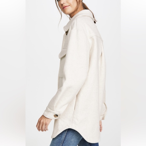 Line & Dot Drew Wool Blend Shacket - Picture 3 of 12